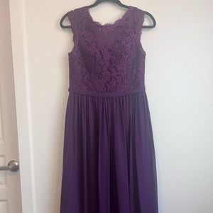 Purple bridesmaid dress